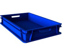 Синий пластиковый ящик ООО «ПКФ ТОПАЗ» 600x400x100 мм 600400100-00.61