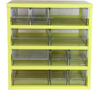 Металлическая кассетница СТАРКИТ желтая, 16 лотков LP30x91, 20 разделителей CCT30-91-Y