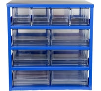 Металлическая кассетница СТАРКИТ синяя, 8 лотков LP30x183, 20 разделителей CCT30-183-B