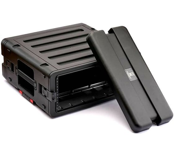 Кейс рэковый DGCASE 4 юнита на колесах с ручкой ударопрочный, IP54, 485х483х185 DGCASE@RACK4UW