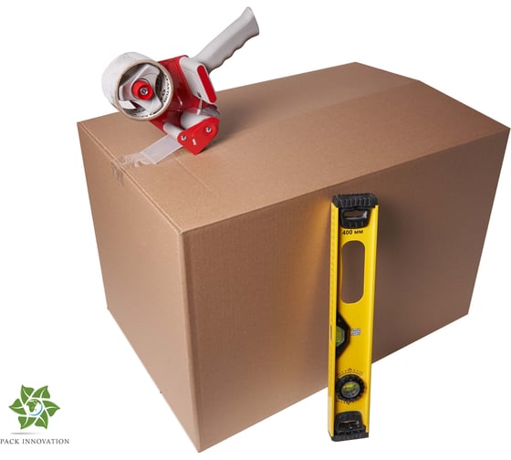 Картонная коробка PACK INNOVATION 60x40x40 см, без ручек, объем 96 л, 20 шт IP0GK604040-20