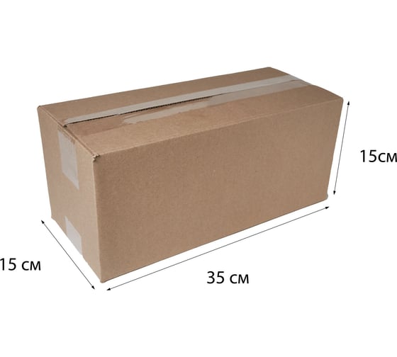 Картонная коробка PACK INNOVATION Гофрокороб 35x15x15 см, объем 7.9 л, 15 шт IP0GK00351515.1-15