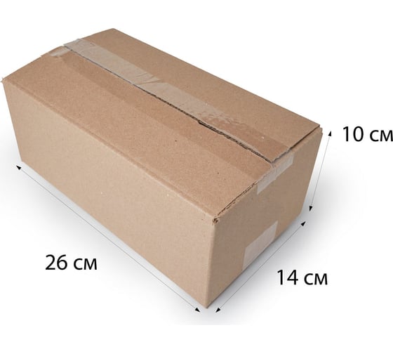 Картонная коробка PACK INNOVATION Гофрокороб 26x14x10 см, объем 3.6 л, 10 шт IP0GK00261410-10