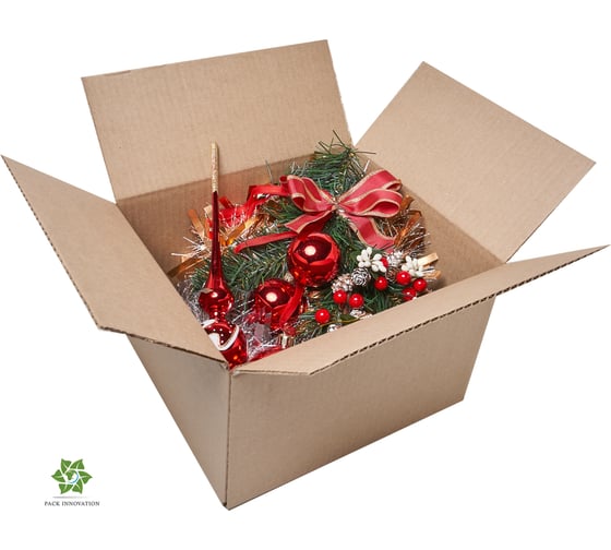 Картонная коробка PACK INNOVATION Гофрокороб 25x22x15.5 см, объем 8.5 л, 100 шт IP0GK00252215.5-100