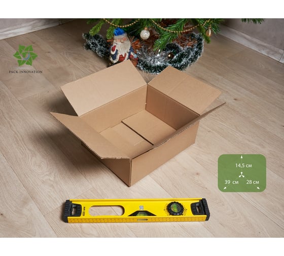 Картонная коробка PACK INNOVATION Гофрокороб 39x28x14.5 см, объем 16 л, 50 шт IP0GK392814-50