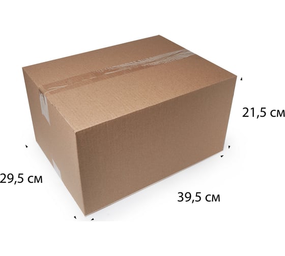 Картонная коробка PACK INNOVATION Гофрокороб 39.5x29.5x21.5 см, объем 25 л, 20 шт IP0GK392922-20