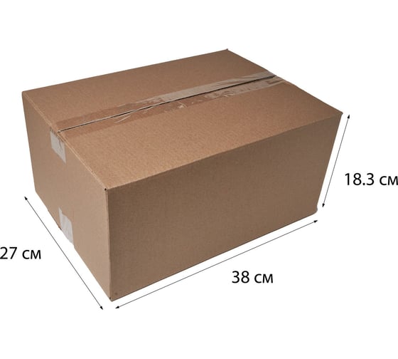 Картонная коробка PACK INNOVATION Гофрокороб 38x27x18.3 см, объем 19 л, 5 шт IP0GK382718-5