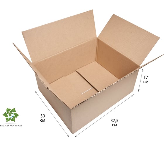 Картонная коробка PACK INNOVATION Гофрокороб 37.5x30x17 см, объем 19.1 л, 15 шт IP0GK00353017.1-15