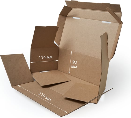 Картонная коробка PACK INNOVATION самосборная 21x11.4x9.2 см, 22 л, 25 шт IP0GK0SS00210.114.92-25