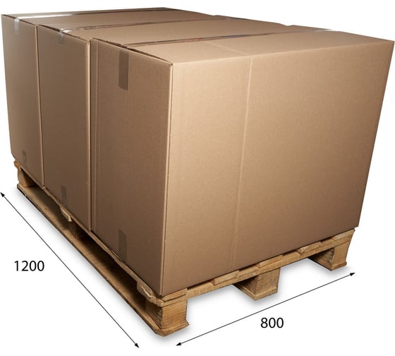 Картонная коробка PACK INNOVATION 79x39x60 см, без ручек, профиль 5 слоев, 184.9 л, 10 шт IP0GK0005SL793960-10