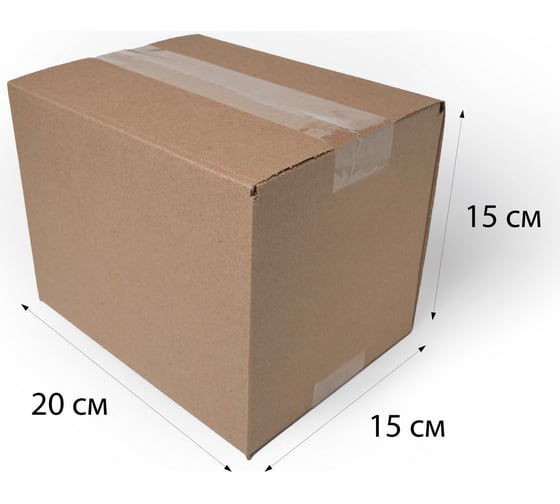 Картонная коробка PACK INNOVATION Гофрокороб 20x15x15 см, объем 4.5 л, 25 шт IP0GK00201515-25