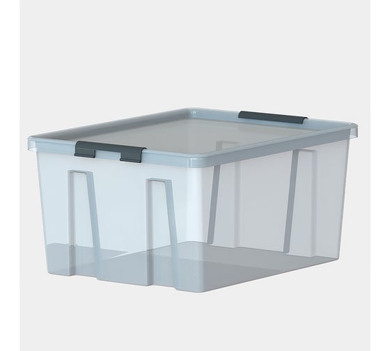 Контейнер с крышкой HONEYCOMB 36 л, серия HOME, прозрачный M-H36-00.07new