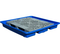 Паллет для отходов Тара.ру 1350x1350x170 мм, для бочек, синий 04251