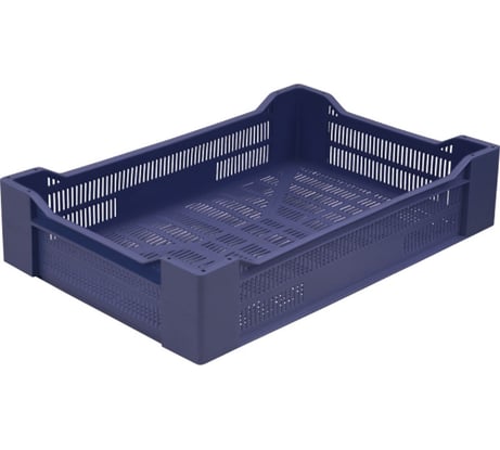 Ящик Тара.ру п/э, 600x400x135 мм, цв. синий 26353