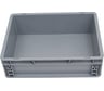 Ящик Sembol Plastik п/п, 400x300x120 мм, сплошной, гладкое дно, цв. серый 25243