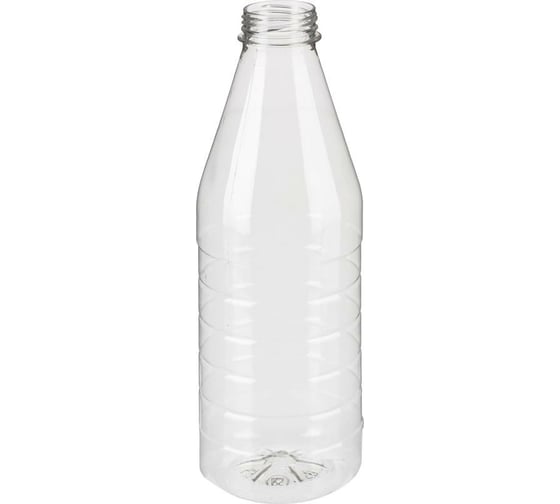 Бутылка ООО Комус проз., с крышкой, 1 л, ПЭТ, d-38 мм, BRC, широкое горло, уп. 77 шт. 1594026