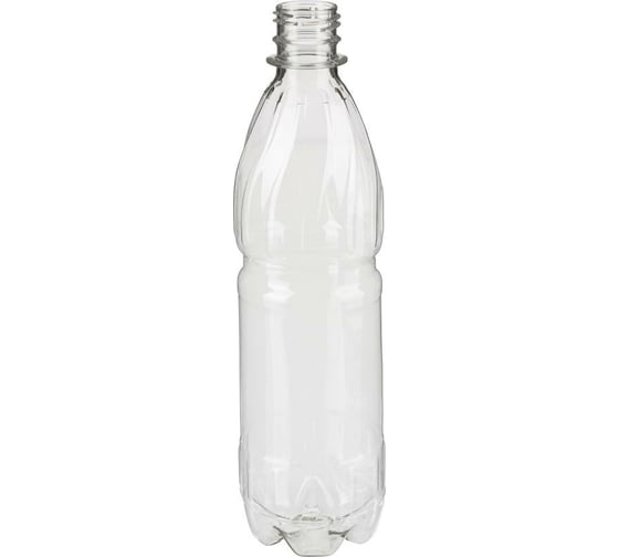 Бутылка ООО Комус проз., с крышкой, 0.5 л, ПЭТ, d-28 мм, BPF, узкое горло, уп. 100 шт. 1594027