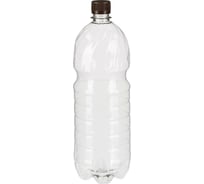 Бутылка ООО Комус проз., с крышкой, 1.5 л, ПЭТ, d-28 мм, BPF, узкое горло, уп. 50 шт. 1594029
