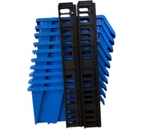 Набор лотков для метизов ACCURATE, № 2, 225х155х120, 6 шт с планкой, 3 шт ЛМ-2-225-6