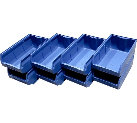Ящик Тара.ру п/п, 500x310x200 мм, Palermo, комплект из 8 шт., цв. синий 27246