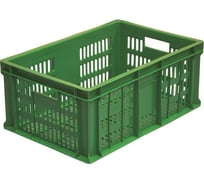 Ящик с перфорацией Дигрус 600x400x250 мм, зелёный Я-60.40.25-ПЗ/Д