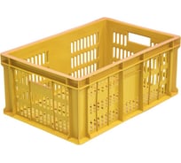 Ящик с перфорацией Дигрус 600x400x250 мм, желтый Я-60.40.25-ПЗж/Д