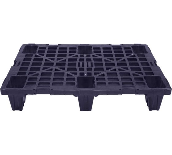 Перфорированный паллет Дигрус 800x600x150, на ножках, черный П-80.60.15-ПнЧ/Д