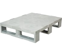 Сплошной паллет Дигрус 800x600x150, на 3-х полозьях, серый П-80.60.15-Сп3Сер/Д