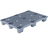 Перфорированный паллет Дигрус 1200x800x140, вкладываемый, на ножках, серый П-120.80.14-ПВнС/Д