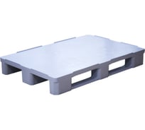 Сплошной паллет Дигрус 1200x800x160, гигиенический, на 3-х полозьях, серый П-120.80.16-Сг3пС/Д