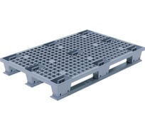 Перфорированный паллет Дигрус 1200x800x160, на полозьях, серый П-120.80.16-ПпС/Д