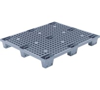 Перфорированный паллет Дигрус 1200x1000x140, вкладываемый, на ножках, серый П-120.100.14-ПВнС/Д
