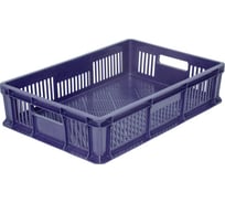 Перфорированный ящик с ручками Дигрус 600x400x140 мм, синий Я-60.40.14-ПрС/Д