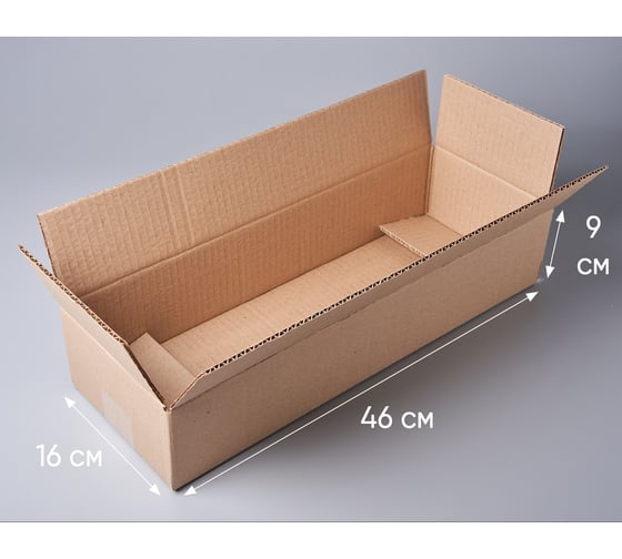 Картонная коробка PACK INNOVATION 46x16x9 см, объем 6.6 л, 10 шт. IP0GK461609-10