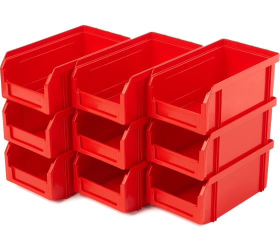 Пластиковый ящик Стелла-техник 172х102х75мм, 1 литр, V-1-красный 7
