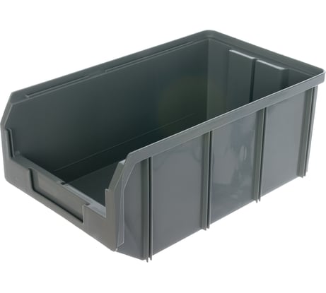 Пластиковый ящик Стелла-техник 342х207x143мм, 9,4 литра, V-3-серый