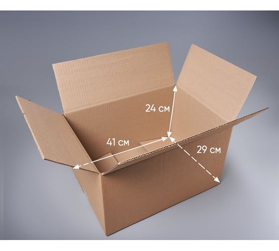Картонная коробка PACK INNOVATION 41x29x24 см, объем 28.5 л, 15 шт. IP0GK412924-15