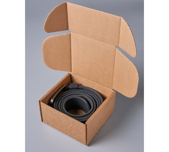 Самосборная картонная коробка PACK INNOVATION 10x10x6 см, объем 0.6 л, 20 шт. IP0GKSS101006-20 1