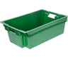 Ящик Тара.ру п/э, 600x400x200 мм, 1,7 кг, сплошной, цв. зеленый 28433