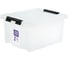 Ящик п/п Rox Box 500x390x255, 36 л, с крышкой, на клипсах, прозрачно-серый 28551 1