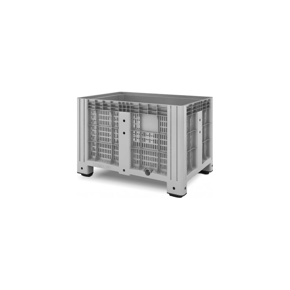Перфорированный контейнер Пластик система IBox 1200x800x800 мм, 4 ножки ...