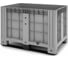 Сплошной контейнер Пластик система IBox 1200x800x800 мм, на полозьях, серый 11.602F.С9 1