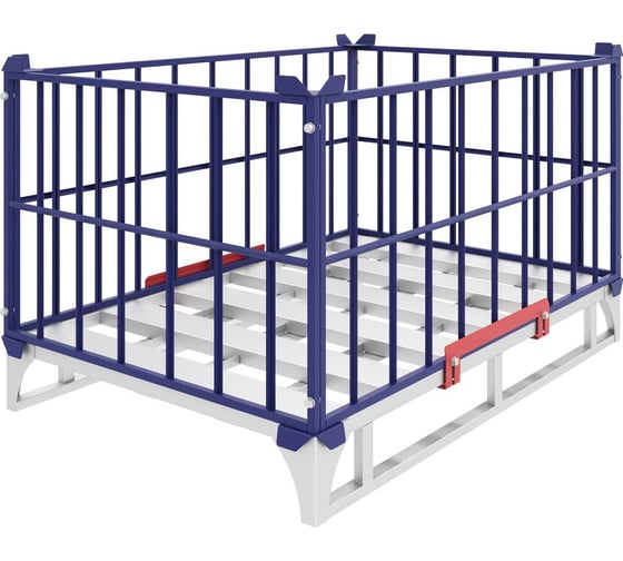 Каркасное ограждение паллеты RUSKLAD (800х1200х535) ОПК 500 цинк 1