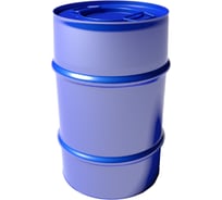 Стальная бочка Тара.ру 50 л, с ручками, окрашенный, с крышкой "хлопок" (D 180) 00139