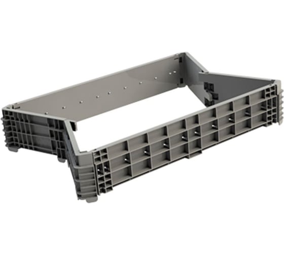 Складной паллетный борт Дигрус 1200x800x200 мм, серый Б-120.80.20-ПСС/Д