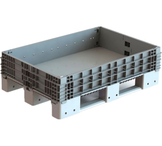 Складной паллетный борт Дигрус 1200x1000x200 мм, серый Б-120.100.20-ПСС/Д