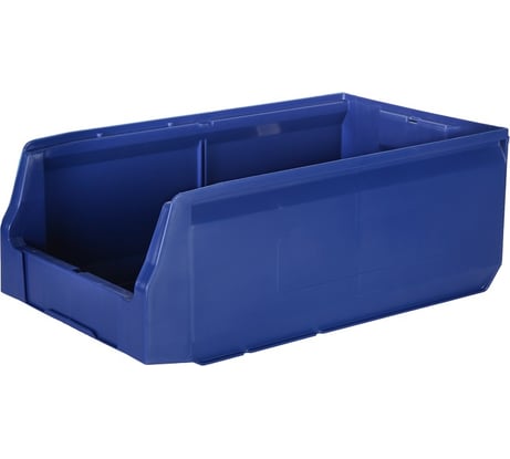 Лоток складской для метизов 400х225х150 Пластик Система, синий 12.414