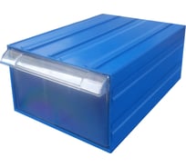 Пластиковый короб Стелла-техник 260х364х150мм, С-510-синий-прозрачный