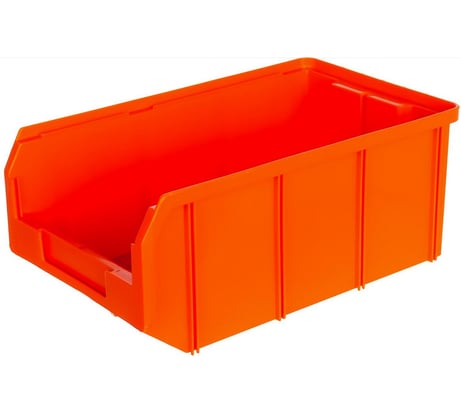 Пластиковый оранжевый ящик 341х207х143мм Gigant V-3