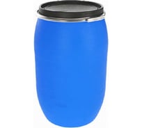 Бочка с крышкой на обруче Пластик система 127 л OpenTop БП127ОТ